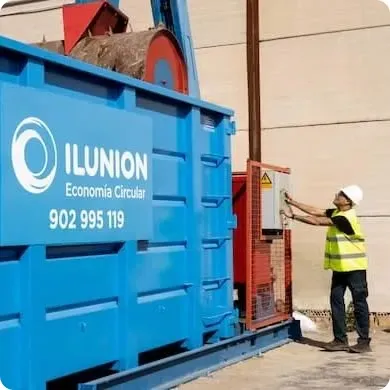Gestión de recogida de residuos de ILUNION Economía Ciruclar